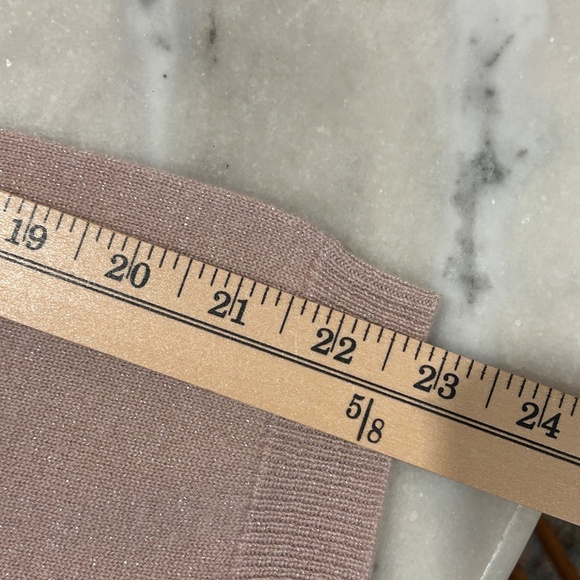 Pure Collection Sweater Cashmere Blend Size 12 Pink Shimmer Winter READ DESC - Picture 6 of 9